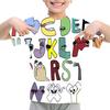 Summer Fashion Kids T-shirt Cartoon Alphabet Pattern 3D Print Casual Loose Outdoor Girl and Boy Short Sleeve Tees Top Pullover