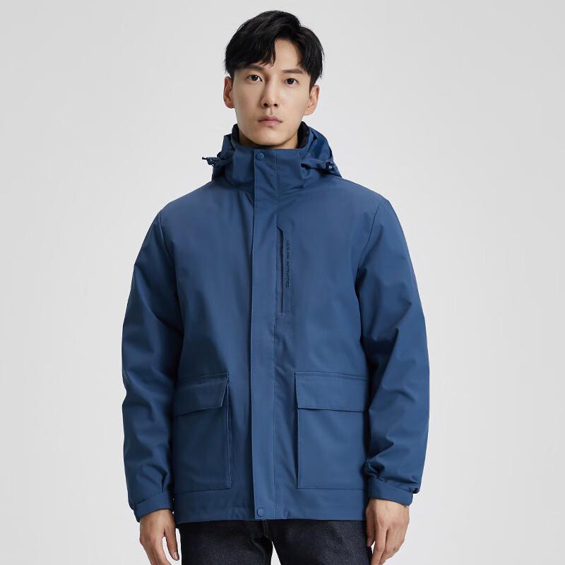 FENGXUN Winter 3-in-1 Outdoor-Jacke für Paare mit herausnehmbarem Daunen-Innenfutter
