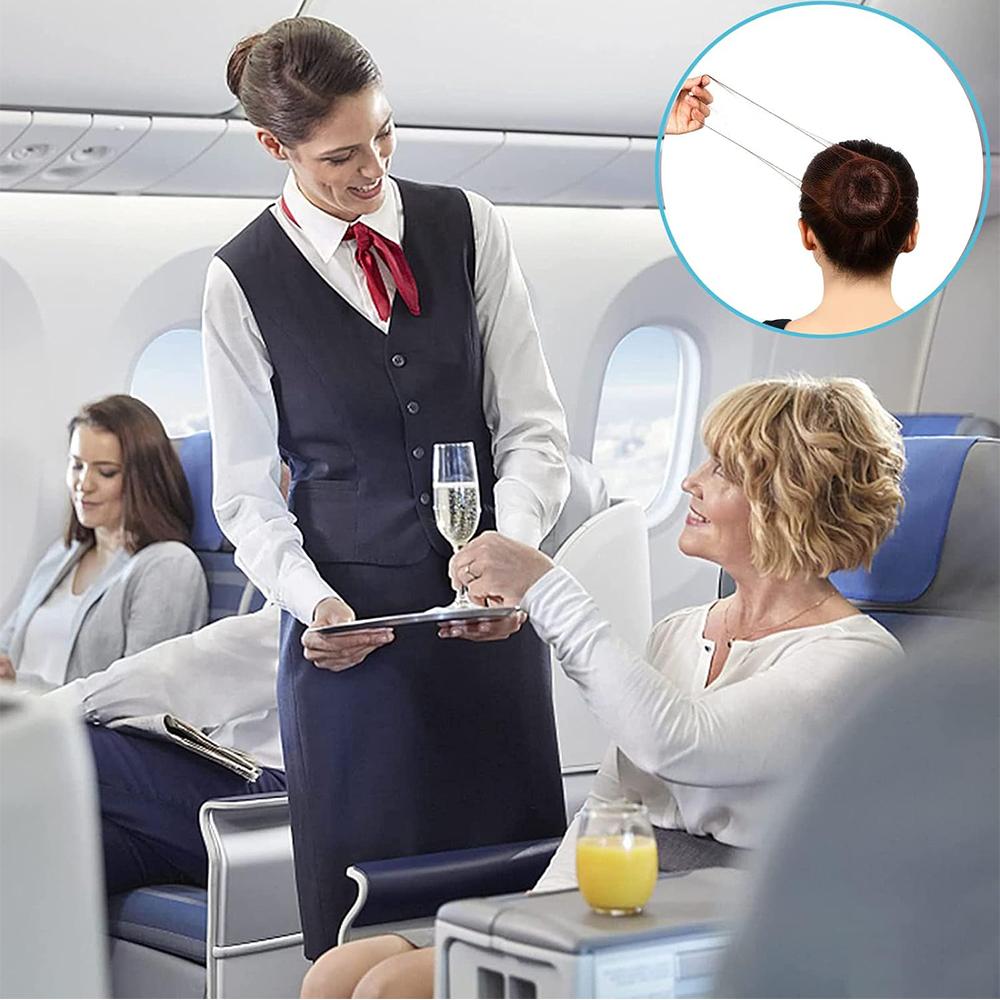 100pcs Black Invisible Hair Nets for Restaurant Workers, Dancers, and Wig Wear