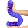 Blue Double-headed Gold Hoop for Women's Double-headed Dildo Oversized Thick and Long Dildo Anal Plug