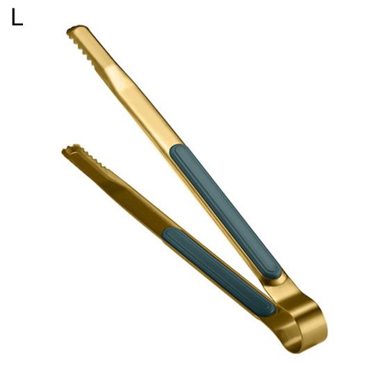 Food Tongs Anti-slip Multi-functional Non-stick Stainless Steel Salad Tongs