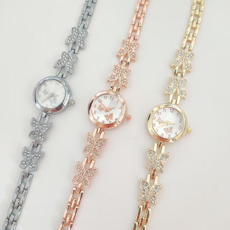 Korean Version of Butterfly Diamond Women's Watch Niche Light Luxury Female Student Bracelet Watch