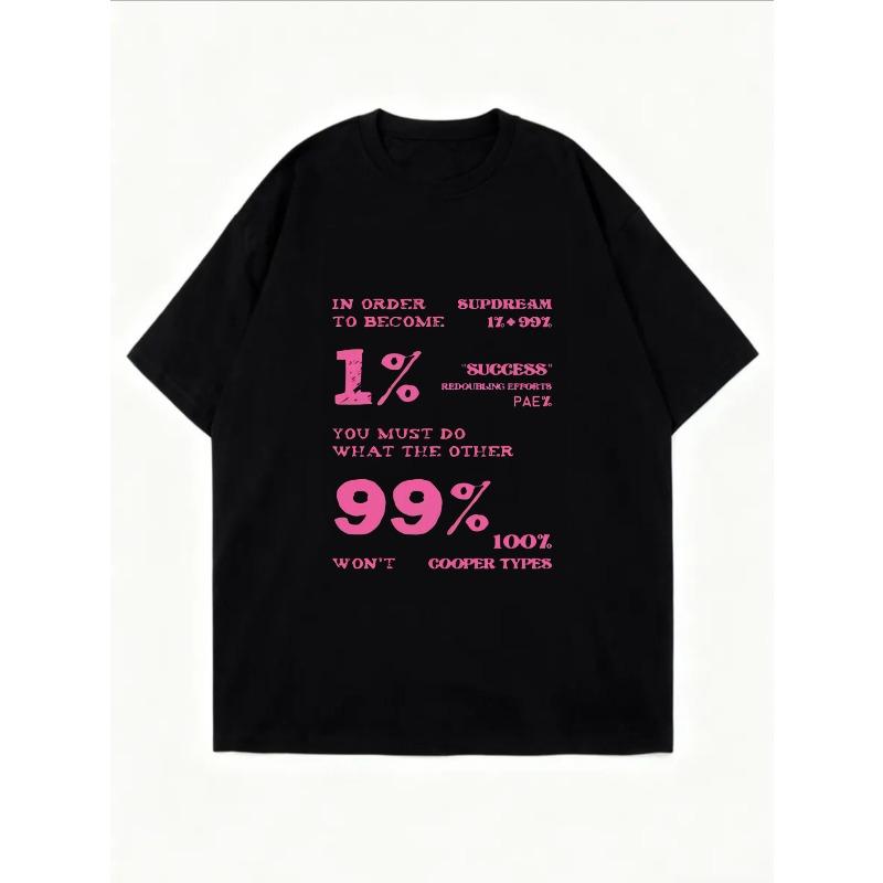 Weißes Oversized-T-Shirt mit pinkem Success-Motivationszitat-Druck für Freizeitkleidung und Streetstyle