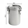 Stainless Steel Food Storage Canister Airtight Seal Anti Rust Easy To Clean