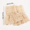 1PC Women's Lace Horn Sleeve Cover Skin friendly Soft Mesh Ruffle Edges Hollow out Fashion Item