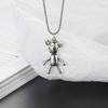 Graffiti Bear Necklace for Women's Pendant for Summer Collarbone Niche Design Sense High-end Light Luxury Sweater Chain