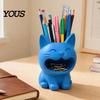3D Printed Pen Cup Cat Shaped Candy Bowl, Cute Storage Container, Desktop Desk Organizer Holder, Versatile for Pencils Jewelry Hair Ties