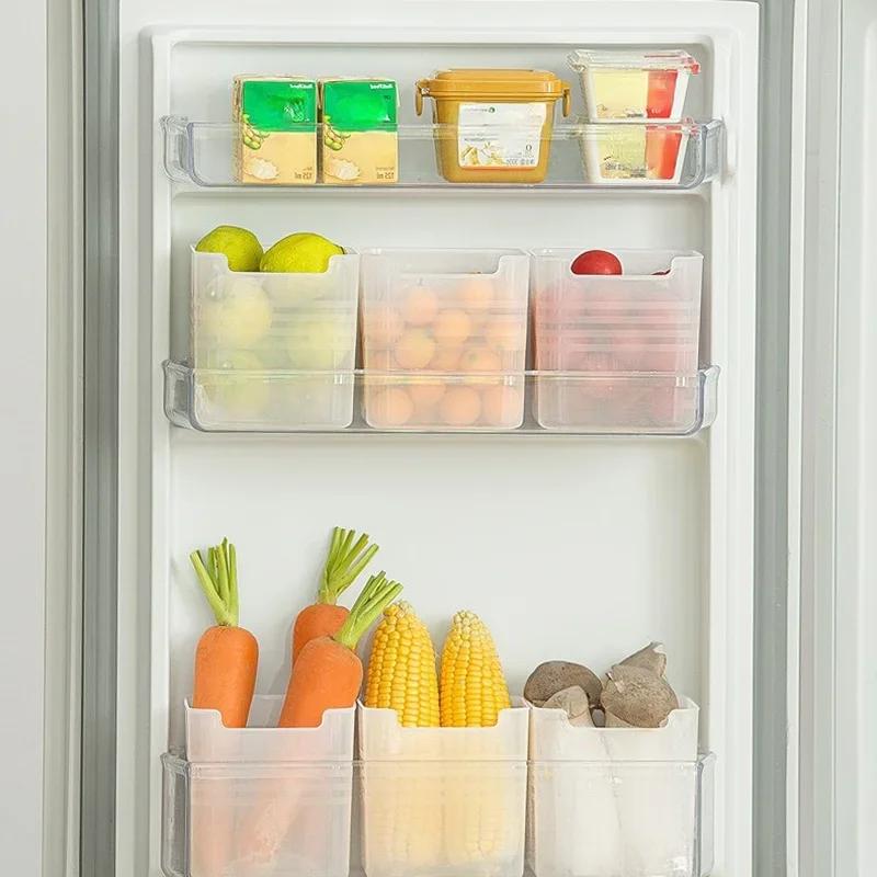 Outils de cuisine Organisateur de réfrigérateur Boîte de conservation fraîcheur alimentaire Organisateur pour porte latérale de réfrigérateur Légumes Épices Contenant alimentaire Rangement