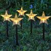 Christmas Solar Pathway Lights, Set of 5 Waterproof Landscape Christmas Lights, Stake Christmas Decorations, LED Lights for Yard Lawn Walkway Decor