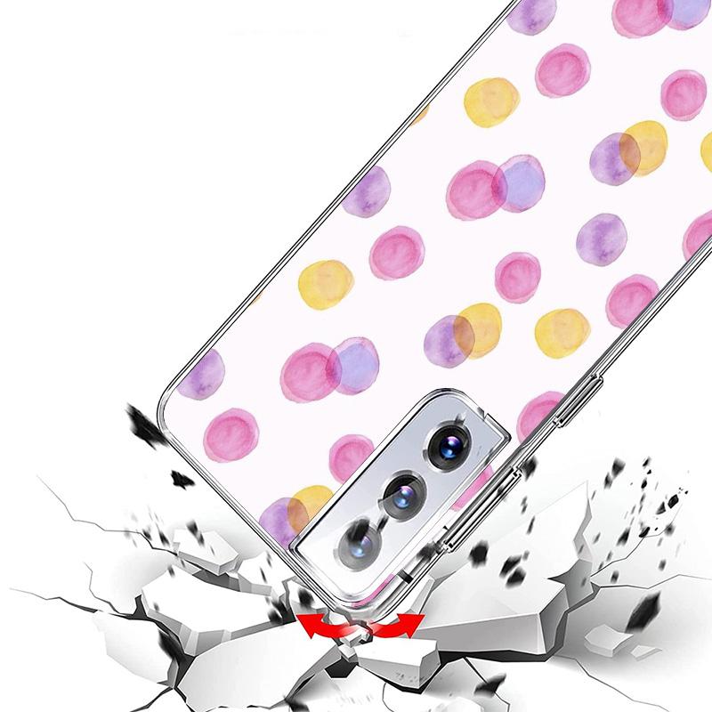 Polka Dots Art Phone Case For Samsung Galaxy S26 S25 Edge S24 S23 Ultra S22 Plus S21 S20 FE Soft TPU Back Cover Funda Galaxy S25