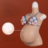 Men's Cosplay Costume Soft Silicone Pregnancy Belly Breast Simulation Experience Sexy Erotic Adult Underwear