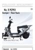 Ninebot Electric Scooter Crash Bars: Anti-fall Thickened Bumper, Backrest, Rear Luggage Rack Cover