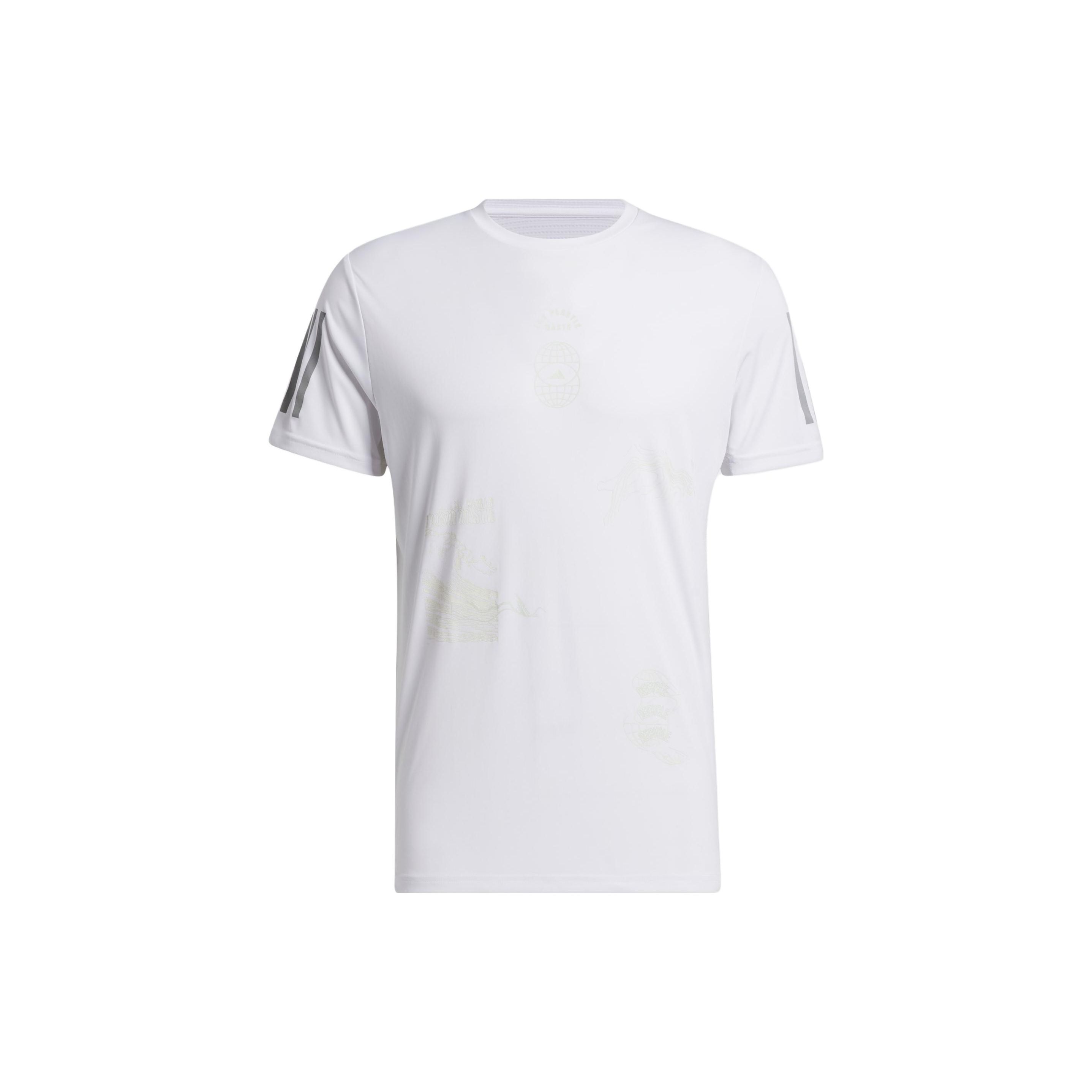 

Adidas Run For The Oceans Quick-Dry Running T-Shirt Men Tops White IC0215