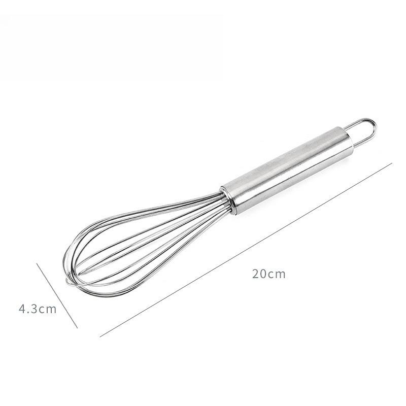

Stainless Steel Egg Beater, Small Kitchen Tool For Whisking Egg Liquid And Whipping Cream, For Cake Making S серебряный