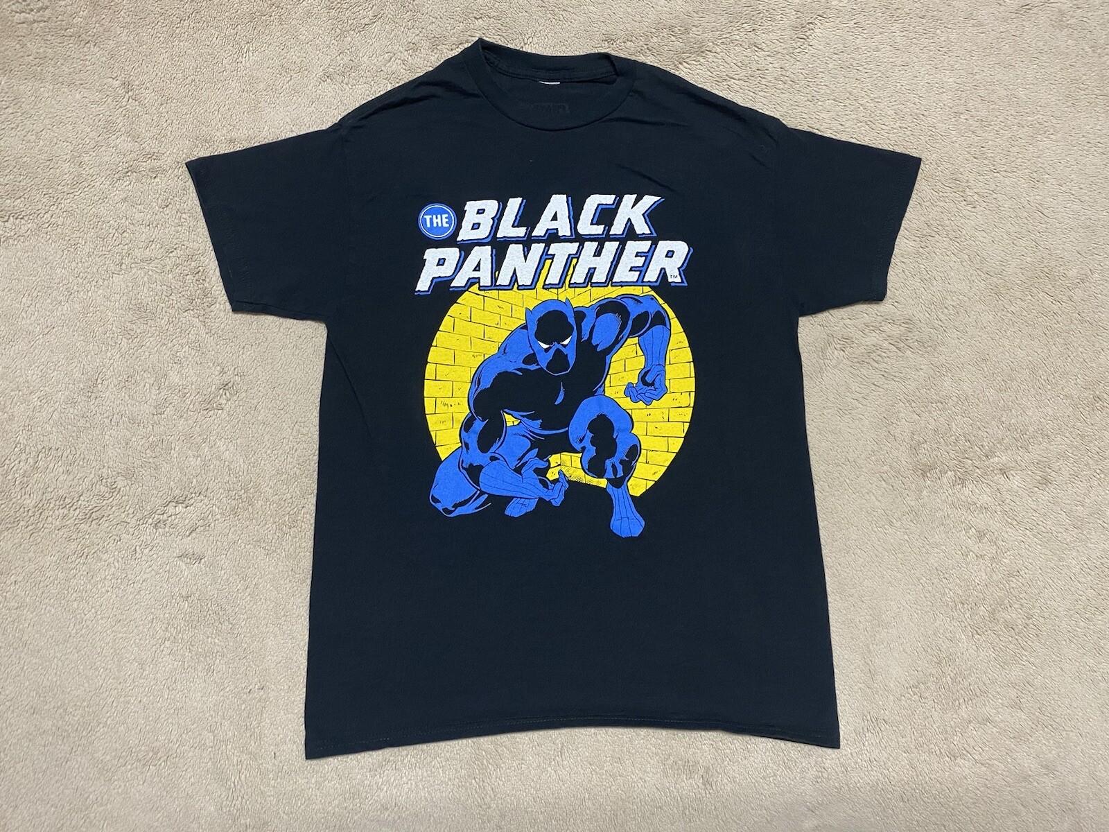 Marvel Black Panther Shirt Mens Small S Short Sleeve Comic Graphic Avengers Logo S разноцветный