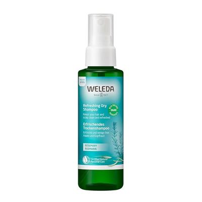 WELEDA Rosmarin – Trockenshampoo – 115 ml, erfrischende Kopfhautpflege, Kräuterduft, natürlich gewonnene Inhaltsstoffe