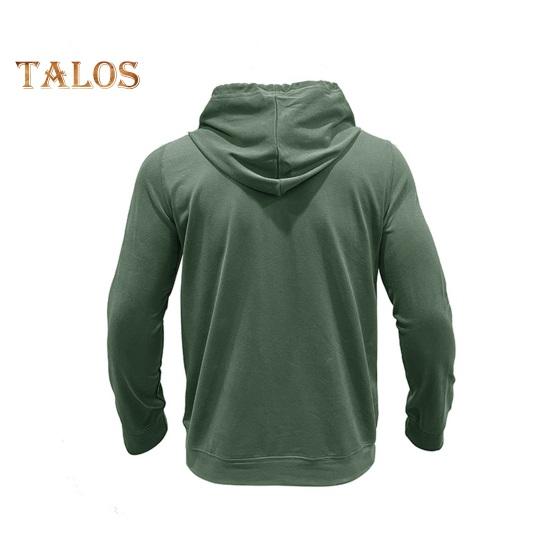 Höst Vår Herr Topp Dragsko Bröstfickor Knäppt Huva Långärmad Enfärgad Elastisk Manschett Mellång Längd Sport Casual Hoodie