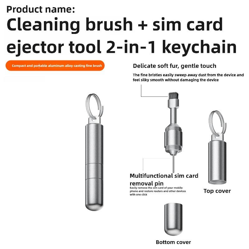 

Earbuds Cleaning Brush Kit Cleaner Pen for Airpods Pro 3 2 Airpods 4 3 Eject Pin Multi-Function Tool SIM Card Tray Removal Tool