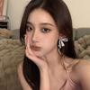 Exaggerated Earrings High-Grade Sense Luxury Diamonds Bowknot Earrings 2023 Trend Sweet Earrings Female Summer Style