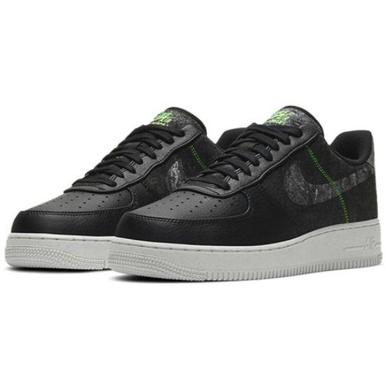 Nike Air Force 1 Recycled Wool Pack - Black Electric Green - CV1698-001