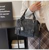 2025 Vintage frosted women's shoulder bag, crossbody bag, large capacity women's handbag, Boston luxury women's bag
