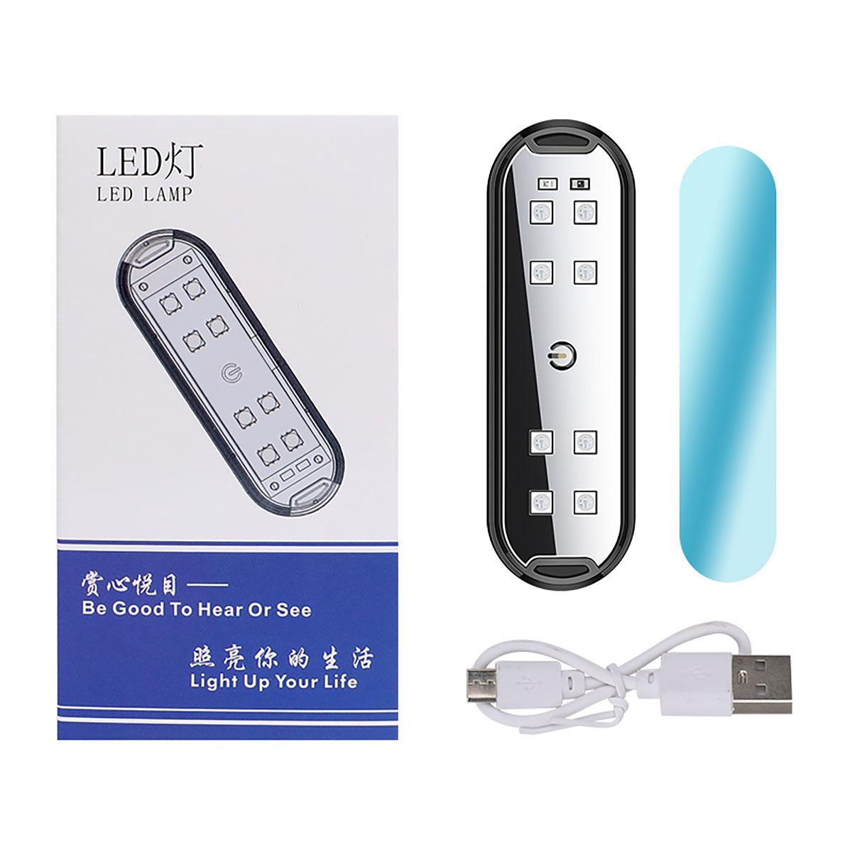 

1/2x Car Door Warning Light LED Colorful Anti-Rear-End Light USB Charging Door Opening Safety RGB Turn Signal Parking Light