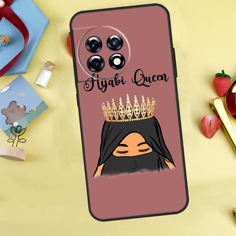 Muslim Islamic Arabic Hijab Girl Case For OnePlus 13T 13R 12 12R 15 13 11 10 10T 8T Nord 5 CE 2 3 4 Lite Nord N20 N30 Cover