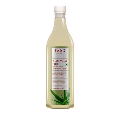 Jiva Aloe Vera Juice 1 Litre Cold Pressed Wellness Drink For Hydration Detox Support Healthy Skin And Hair Pack Of 1