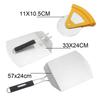 Heavy-Duty Metal Pizza Turning Spatula with Cutter Set Foldable Large Paddle and Pizza Peel Lifter for Large Baking Tasks