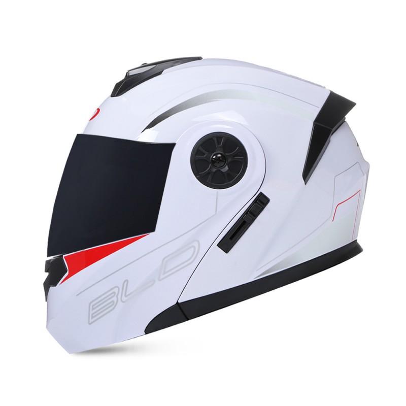 

BLD Electric Bicycle Helmet Motorcycle Full Double Lens Exposed Universal Riding All Seasons XL(61-62)