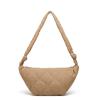 New soft dumpling bag women's simple casual trend shoulder bag fashion canvas down rhombus messenger bag