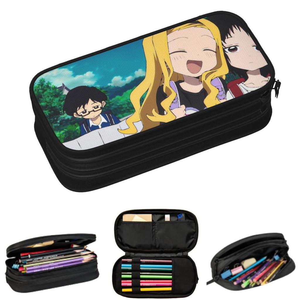 Takopi's Original Sin Anime Pencil Cases for Students School Pen Box Pencil Bag Large Storage Pencil Pouch