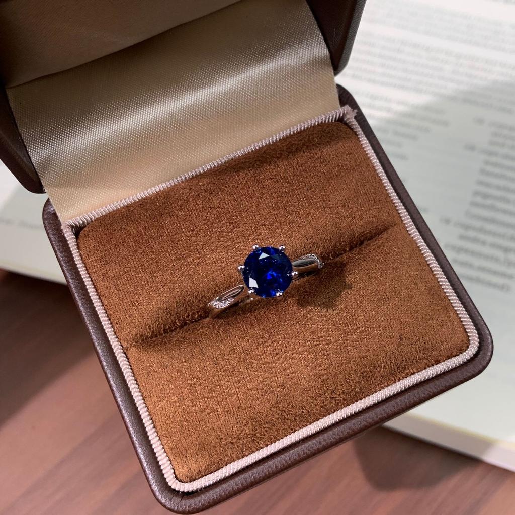 Cultivated Gem Live Adjustable Ring High Sense Fashion Simple Light Luxury Ring