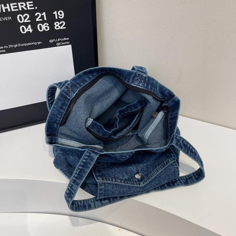 Fashion Luxury Women's Shoulder Bag High Quality Denim Fabric Women's Tote Bags Large Capacity Multi Functional Women‘s Handbags