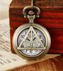 Vintage Pocket Watch Collection Triangular Quartz Universal Casual Vintage Pendant Pocket Watch