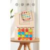 Montessori Wooden Shaking Bead Four-color Positioning Toy Color Shape Matching Cognition Learning Game Board Gifts for Children