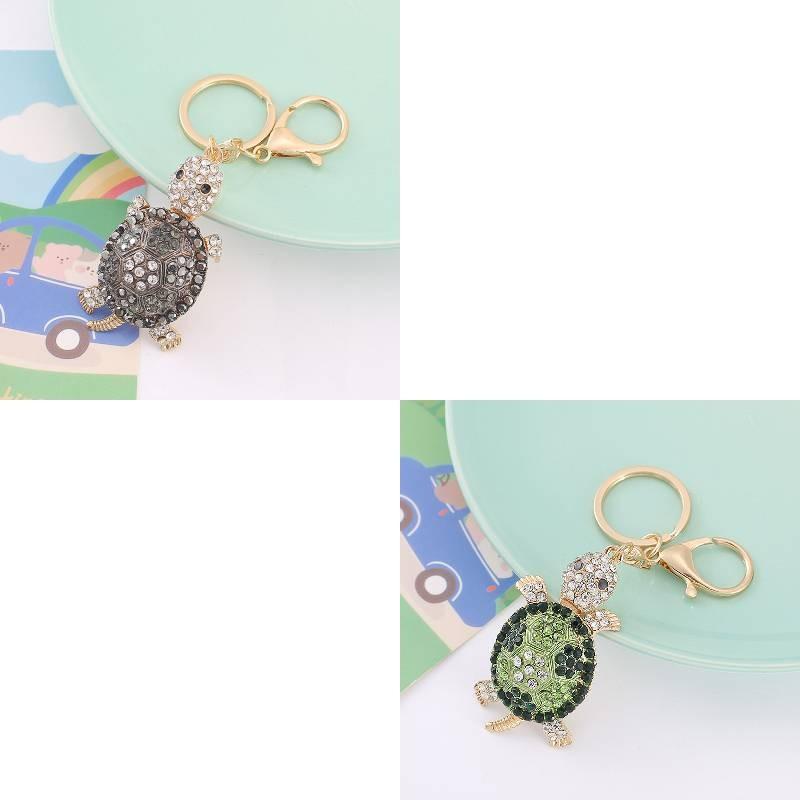 Colorful Alloy Turtle Keychain Animal Pendant Backpack Decoration Kids Gift