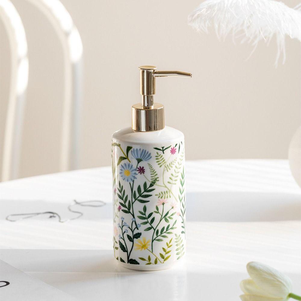 Creative Hand Wash Dispenser Refillable Liquid Storage Container Ceramic Soap Dispenser Toilet