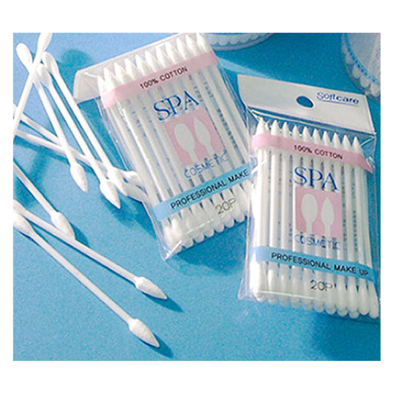МЯГКИЕ ХЛОПКОВЫЕ ВАТНЫЕ ПАЛОЧКИ 300 шт. (20 шт. x 15 упаковок)
