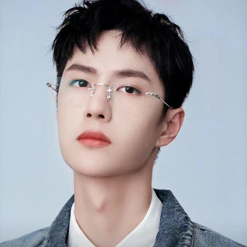 Nye unisex firkantede Innfatningsbriller for menn kvinner metallinnfatning briller vanlige briller Nærsynte briller Briller -1,0 -2,5