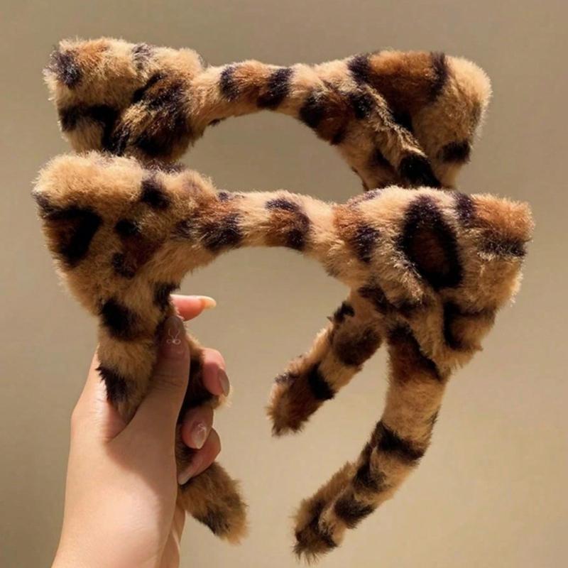 1Pc Face Wash Headband Female Cute Cartoon Headgear Face Wash Hair Band Non-slip Plush Headband