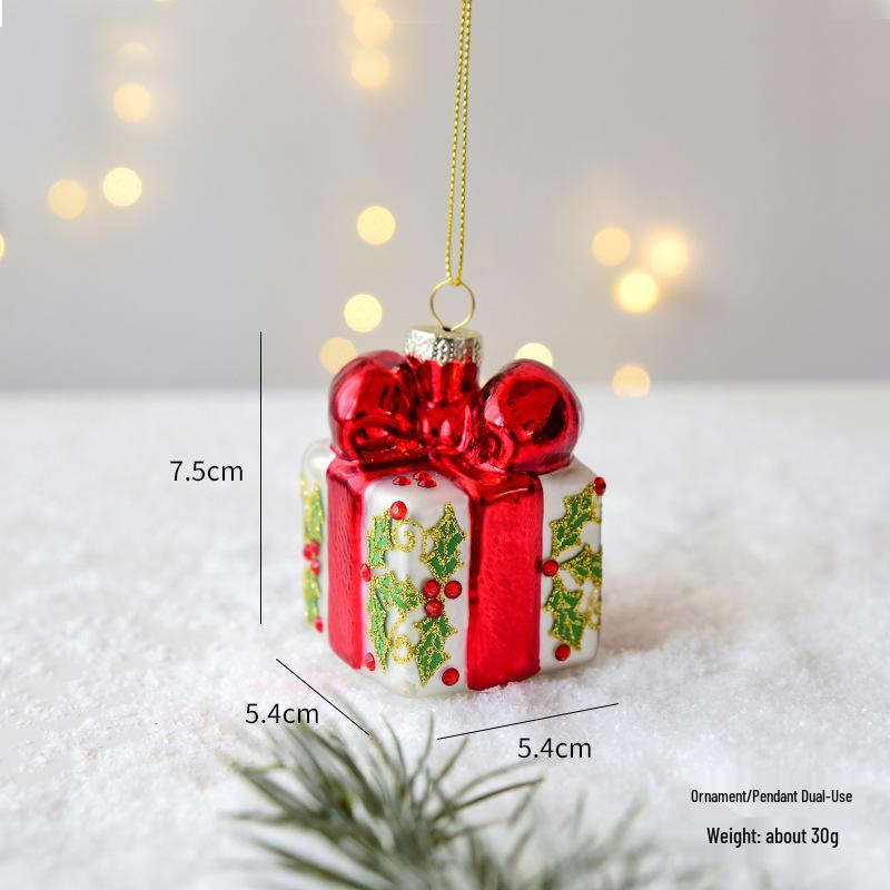 

НУЧИ Стеклянные Рождественские Украшения: Украшения: Санта, Снеговик, Ёлка и Цветные Шары