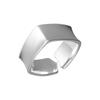 925 Silber Quadratische Glatte Oberfläche Ringe Für Frauen Hochzeit Vintage Hohe Qualität Schmuck Zubehör Schmuck Geld 925