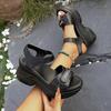 Women's Platform Sandals - 2026 Summer Velcro Wedge, Thick Sole, Plus Size, Beach-Ready