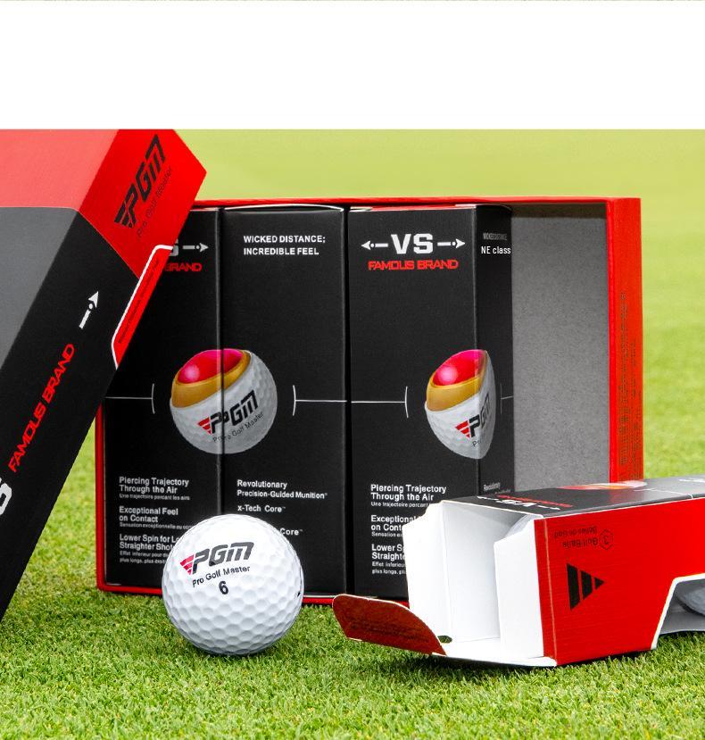 PGM Competition Golf Balls Gift Set - Three-Layer Balls, Boxed In Sets of 3, 12, or 48.