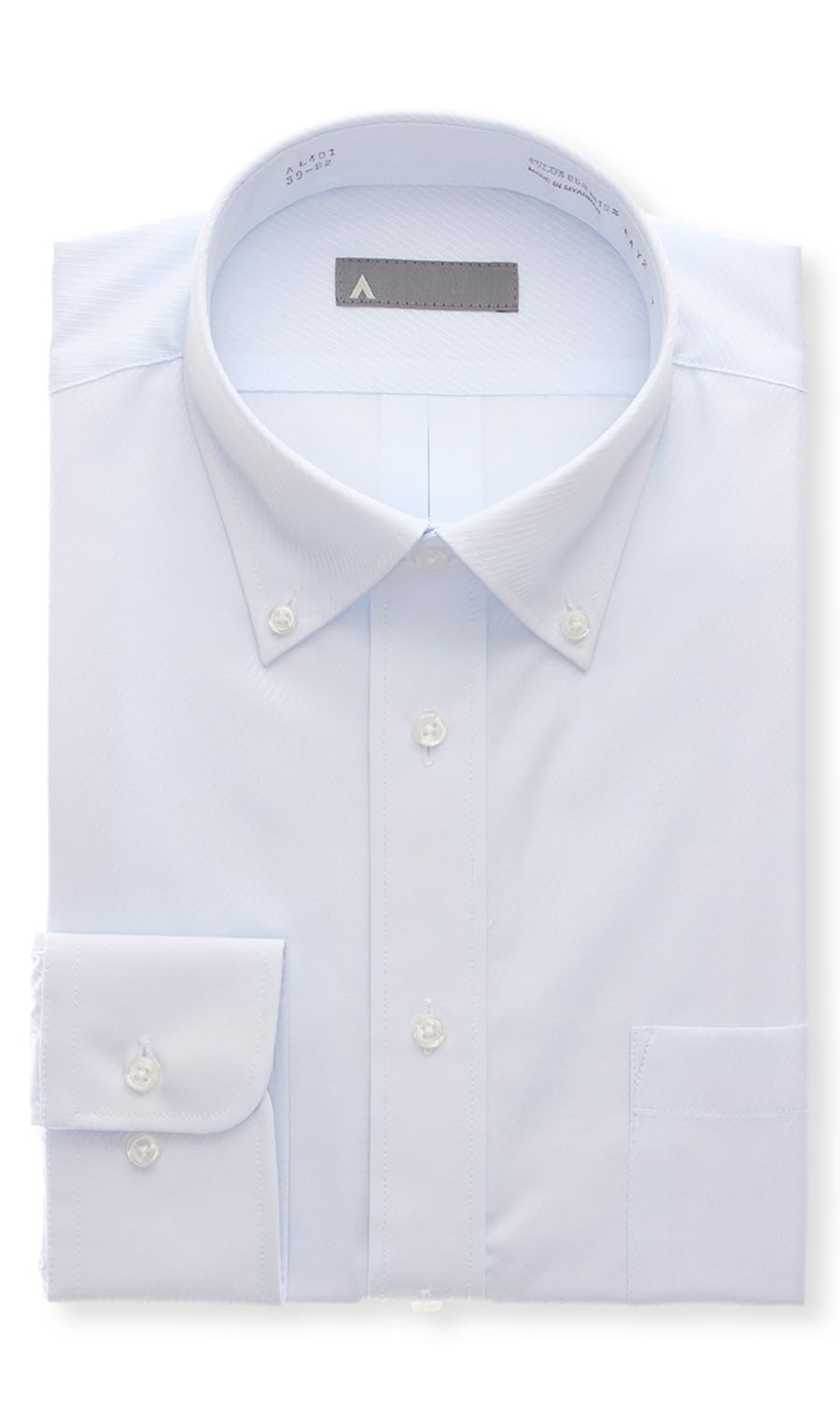 

Yofuku no Aoyama Men s Business Dress Shirt, Long Sleeve, Wrinkle-Resistant, Standard_del, Blue/Button-Down, AL401