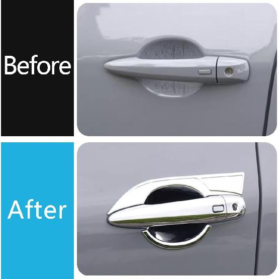 Car Accessories Fit for Nissan New Rogue 2021 2022 2023 2024 2025 2026 Exterior Door Handle Bowl Cover Trim (Chrome) 4PCS ABS