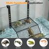 Turtle Basking Platform Turtle Habitat Ramp Adjustable Height Turtle Dock Floating Island Reptile Terrarium Aquarium Accessories