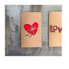 Anniversary Kraft Paper Birthday Greeting Love Heart Invitation Card Love Decoration Valentines Day