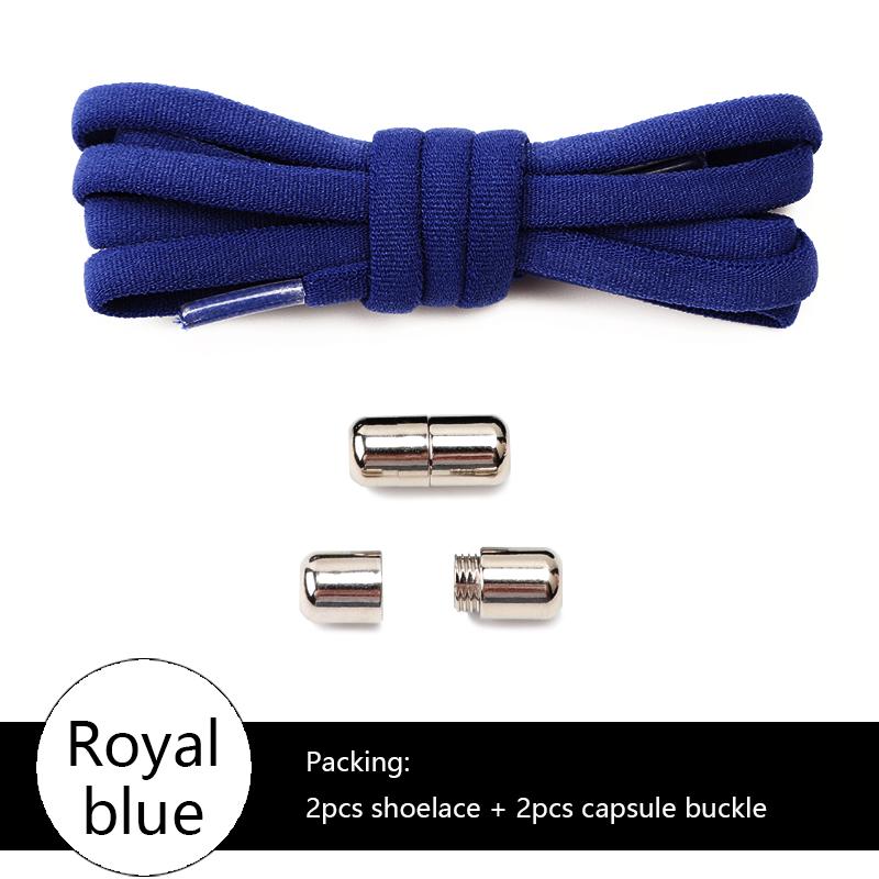 Elastic No Tie Shoelaces Semicircle Shoe Laces For Kids and Adult Sneakers Shoelace Quick Lazy Metal Lock Laces Shoe Strings